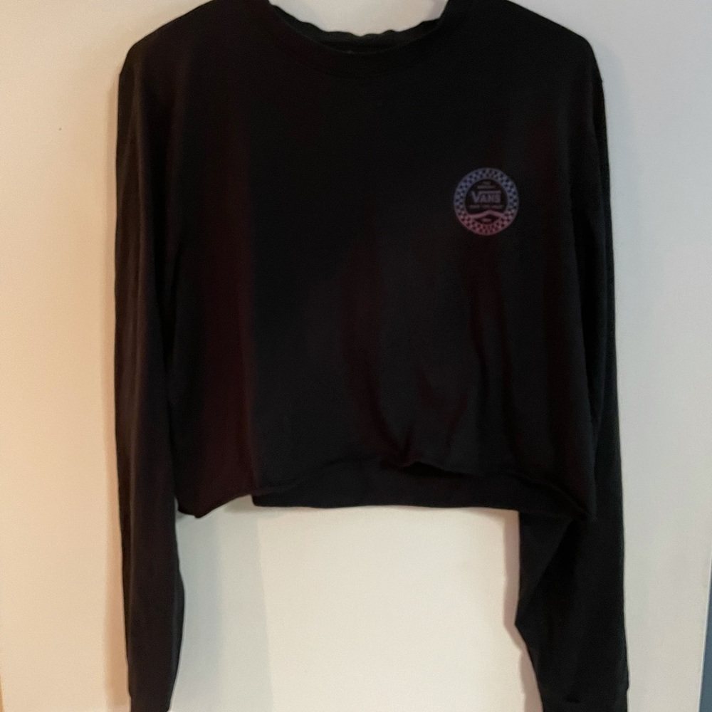 Long sleeve, cropped vans shirt. Never worn